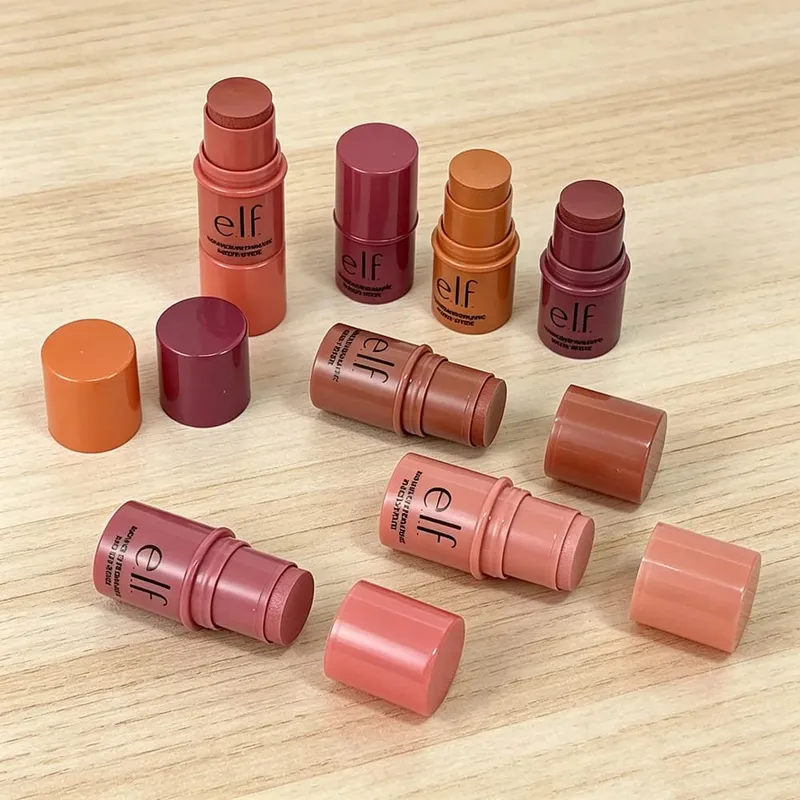 ELF Uniwersalny róż w sztyfcie „trzy w jednym” Wysoki połysk Contour Natural Nude Makeup Sztyft do makijażu ust i policzków — image 6