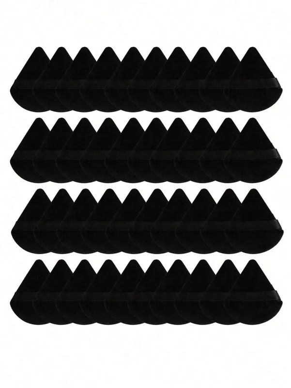 50/40/30/20/10/5 Soffi triangolari in velluto Soffi riutilizzabili Viso e occhi Soffi per trucco Fondotinta Trucco Strumenti per trucco in polvere — image 11