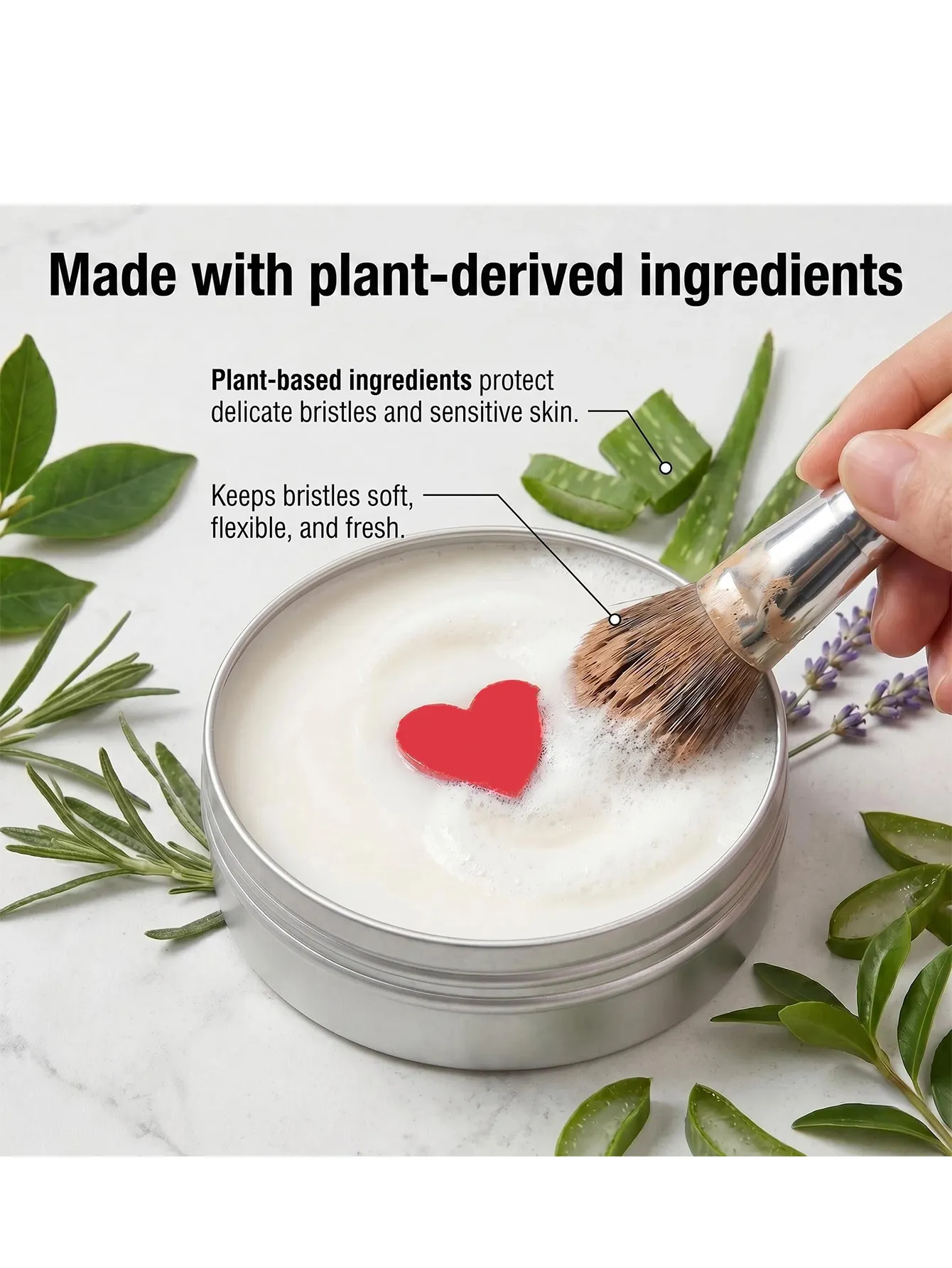 Sapone per la pulizia dei pennelli da trucco portatile Sapone detergente naturale multiuso riutilizzabile per cosmetici da viaggio Pulizia profonda veloce ed efficace per pennelli da trucco Piumini da cipria Vari prodotti per il lavaggio di bellezza — image 6