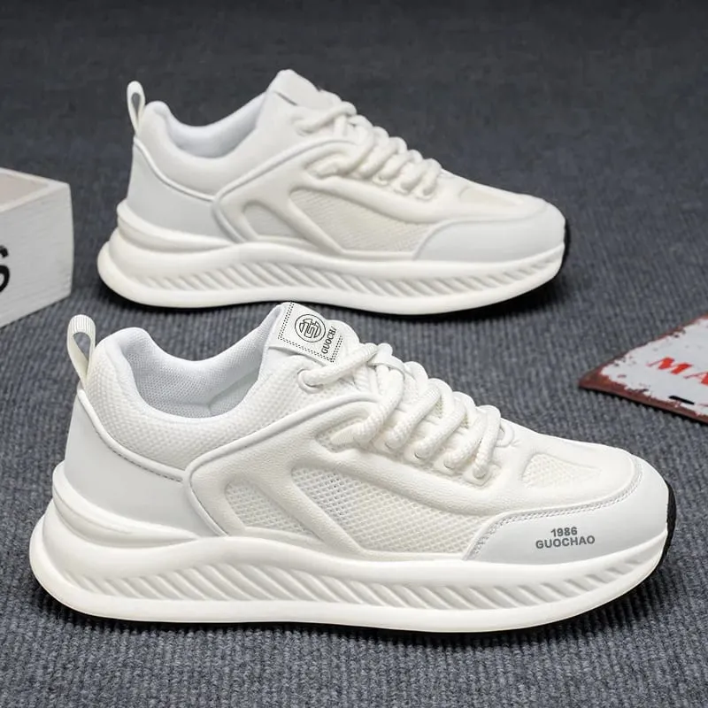 Sepatu Pria Musim Semi Musim Panas Sepatu Kasual Jaring Bersirkulasi Sepatu Ayah Chunky Platform Sepatu Lari Berjalan Pria Bertali — image 6