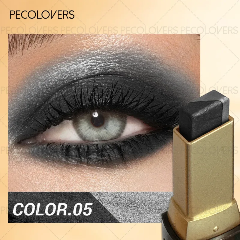 Sombra em bastão de duas cores, iluminador preguiçoso, um toque para definir cosméticos para os olhos de desenvolvimento de alta cor, 1 peça — image 9
