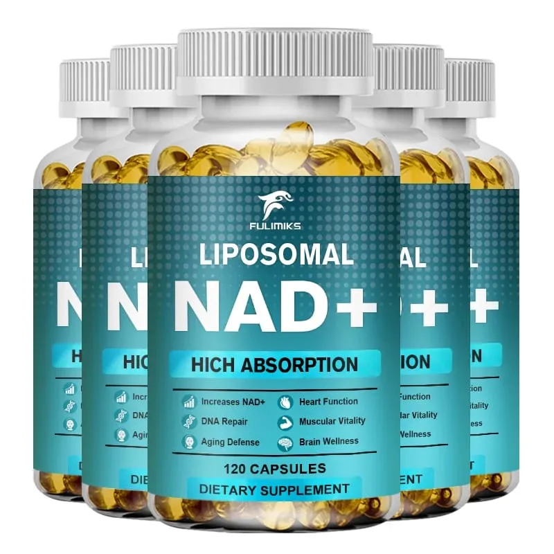 NAD Capsules อาหารเสริม Liposomal NAD+ อาหารเสริม - การป้องกันริ้วรอยแห่งวัย พลังงานเซลล์ การทำงานของหัวใจและสมอง