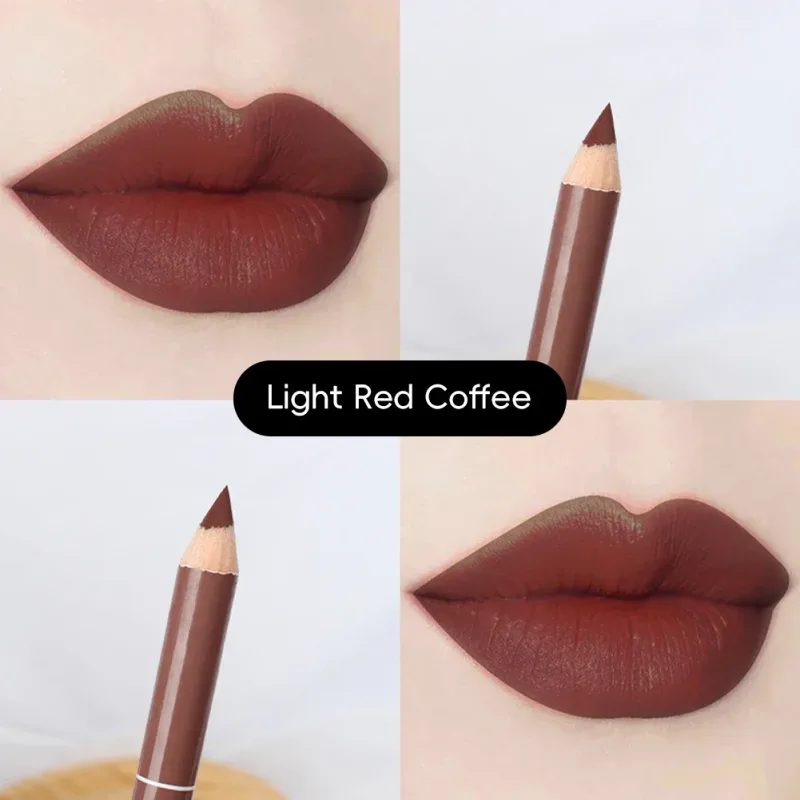 Non Stick Cup Waterproof Matte Lip Liner Pen Nude Red Long Lasting for Women Party Makeup Lip Cosmetics — image 13