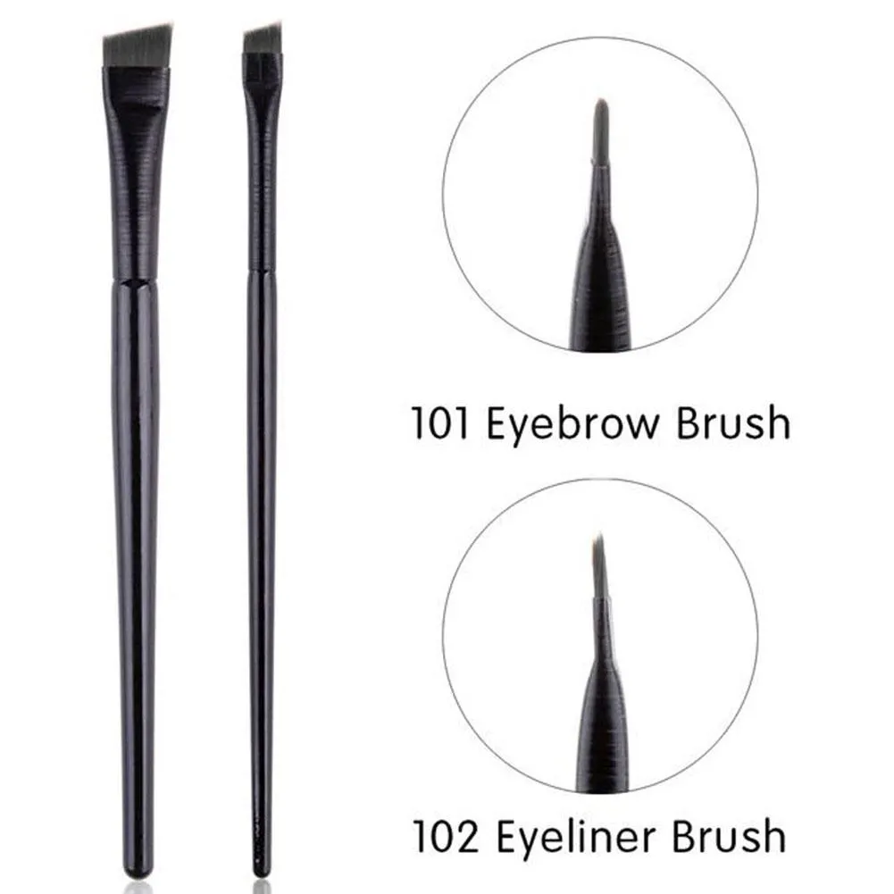 Øjenbryn Eyeliner børste Lille vinklet lille vinklet øjenbryn kosmetisk liner 1 stk børste makeup børster konturværktøjer bryn børste — image 2
