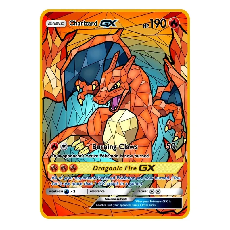 2026 ใหม่ Pokemon การ์ดโลหะ 10000 คะแนน Arceus Charizard Super Card Golden ภาษาอังกฤษ Mewtwo Vmax GX EX อะนิเมะคอลเลกชันการ์ดของขวัญ — image 12