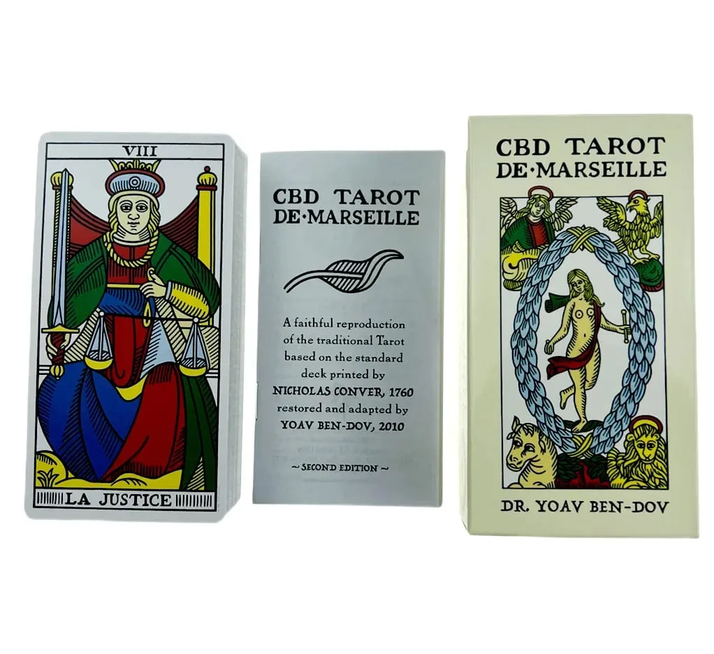 12x6,5 cm Marseille Tarot Deck 78st Full engelsk version Magic Tarot Board Game Universal Tarot Cards med pappersinstruktioner
