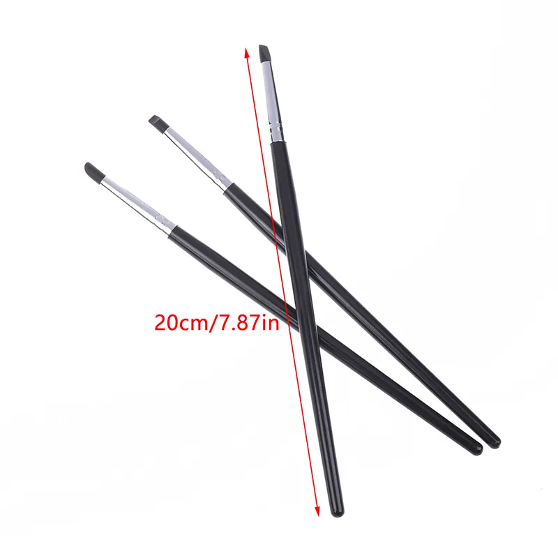 1 cepillo delineador de ojos de silicona negro, cepillo multiusos para cejas, lápiz labial, fácil de usar, lápiz para pintar uñas, maquillaje para dar forma a los ojos — image 6