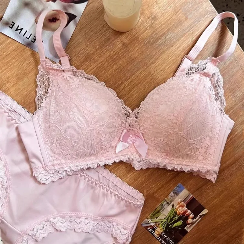สไตล์ฝรั่งเศสไร้สาย Shaping ชุดชั้นในชุด Push Up Lift Anti Sagging Lace Bra Luxury Comfort สนับสนุนสุภาพสตรีชุดชั้นในทุกวัน — image 4