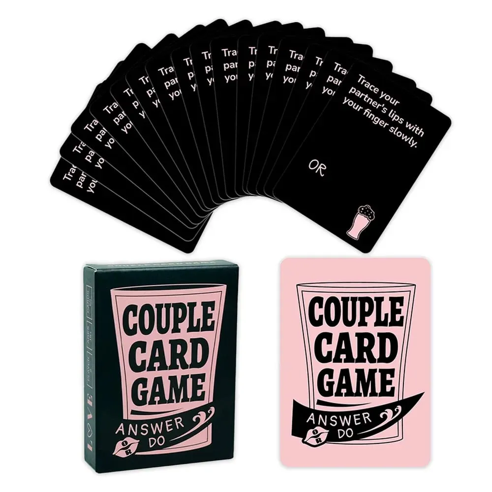 Couple Card Game Romantic Truth or Dare Drinking Game for Adults Date Night Activity Anniversary Valentine Gift 50Pcs — image 1