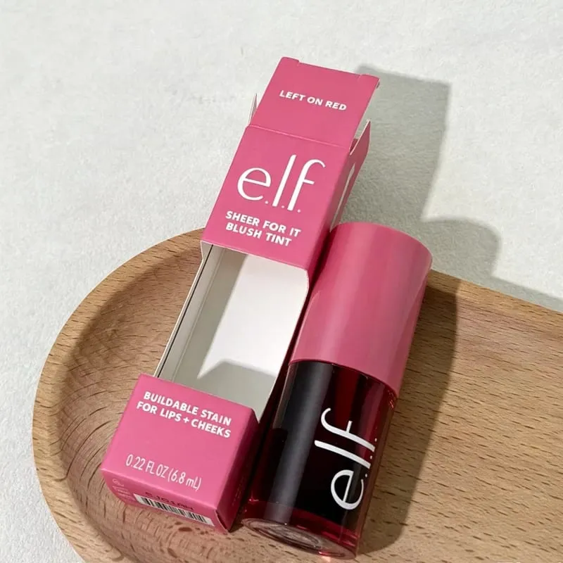 Elf Celebrity Limited Co-branded Double-ended Smooth Lip Liner Peptide Lipstick Lip Balm Liquid Blush Let-at påføre Blush Stick