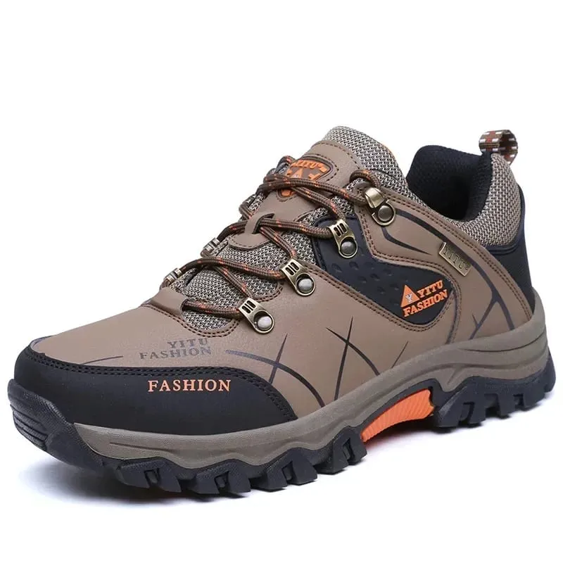 Sneakers Kulit Baharu Kasut Kasual Lelaki Bernafas Kasut Berjalan Selesa Tidak Licin Di Luar Ruangan Kasut Kembara Fesyen — image 8