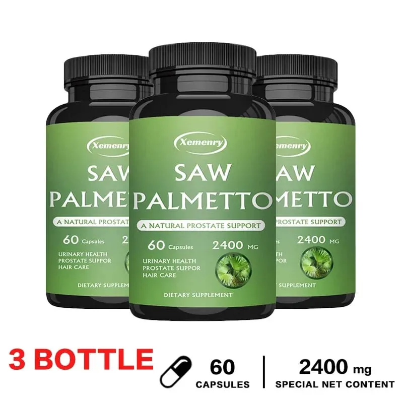 Saw Palmetto Capsules - การสนับสนุนต่อมลูกหมากป้องกันผมร่วง สุขภาพทางเดินปัสสาวะส่งเสริมการเจริญเติบโตของเส้นผม — image 11