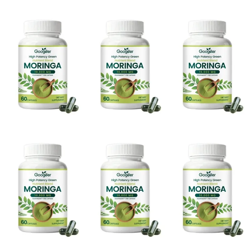 Suplement premium Moringa z naturalnym ekstraktem z liści Ziołowa formuła odżywcza do codziennego wsparcia dobrego samopoczucia 60 kapsułek — image 12