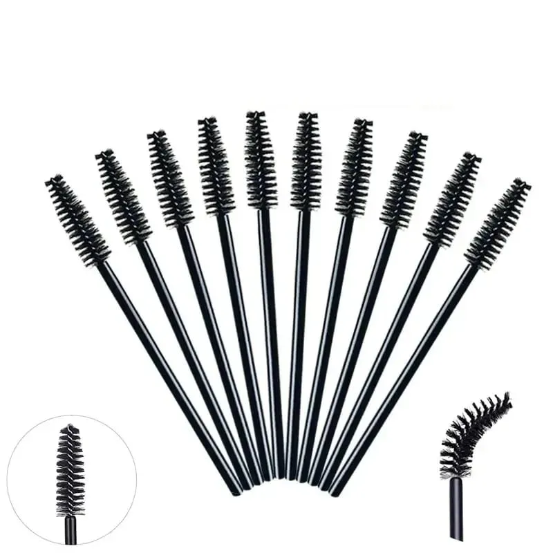 50/1000 Viên Dùng Một Lần Mi Bàn Chải Lông Mi Nối Dài Dụng Cụ Chải Lông Mày Mascara Hoa Dây Applicator Spoolers Dụng Cụ Trang Điểm — image 2