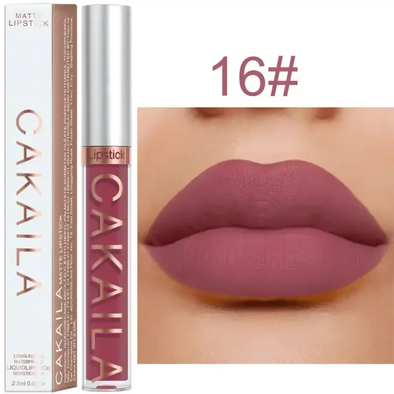 Lip Gloss Waterproof Matte Liquid Gincu Tahan Lama Baldu Lipgloss Tiub Tint Pigmen Bogel Kosmetik Makeup Bibir — image 21