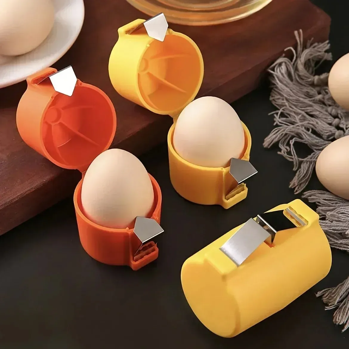 1/3pcs-Nuovo Apriscatole per guscio d'uovo Presse separatore per guscio d'uovo Apriscatole portatili da cucina Frantoio per guscio d'uovo portatile per uso domestico — image 9