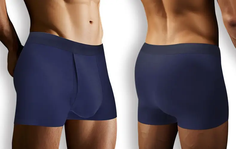 Men's Breathable Underwear Front Open Hole with Adjustable Ring Sheath Boxers Foreskin Long Therapy Enhanced Man Boxers Briefs — image 7