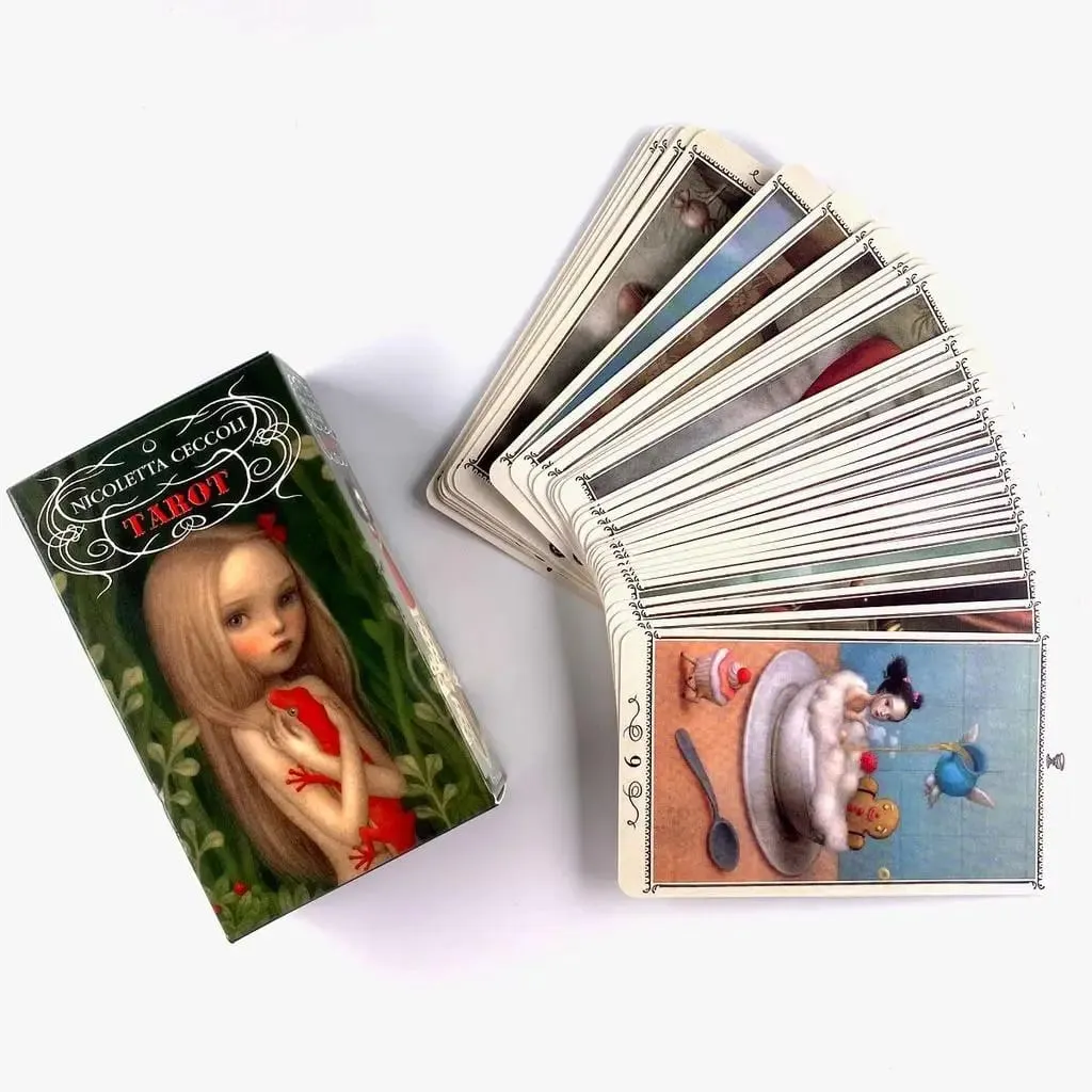 10.3*6 ซม.Nicoletta Ceccoli Tarot Deck ตาราง Gam ทำนายดวงชะตา 78 ชิ้นการ์ด — image 3
