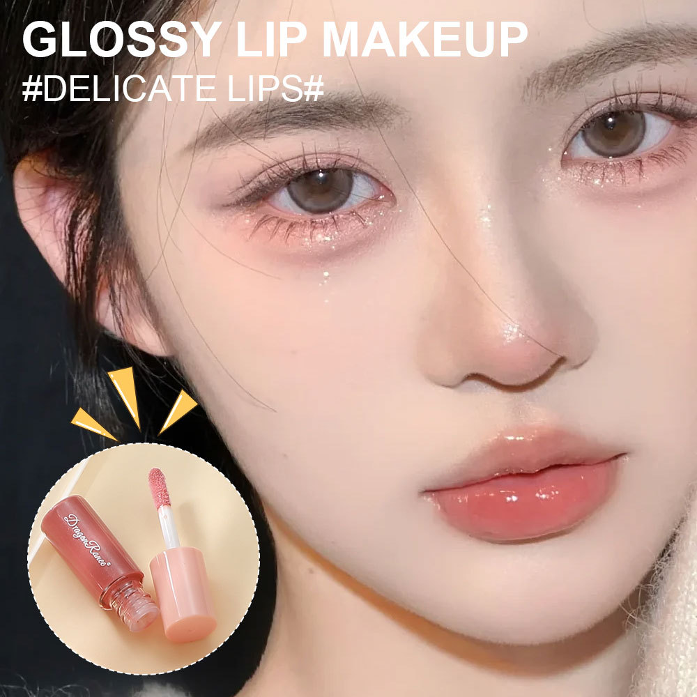 10 Pz/scatola Mini Lip Gloss Set Impermeabile Del Fumetto Lip Smalto di Lunga Durata Idratante Specchio Rossetto Liquido Cosmetico Labbra Trucco — image 3