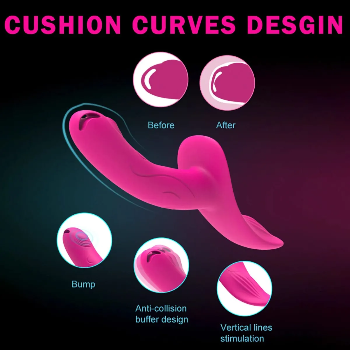 7 ความเร็ว Wearable Double Vibrators สำหรับผู้หญิงเลสเบี้ยน USB ชาร์จสายหนังไม่มีสายหนัง Dildo หญิงผู้ใหญ่ของเล่น — image 3