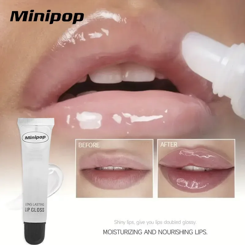 2/3/6 buah Lip Gloss Bening Melembabkan Tahan Lama | Minyak Dasar Bibir Tidak Lengket Kosmetik Perawatan Bibir Berkilau Tinggi 18ml — image 3
