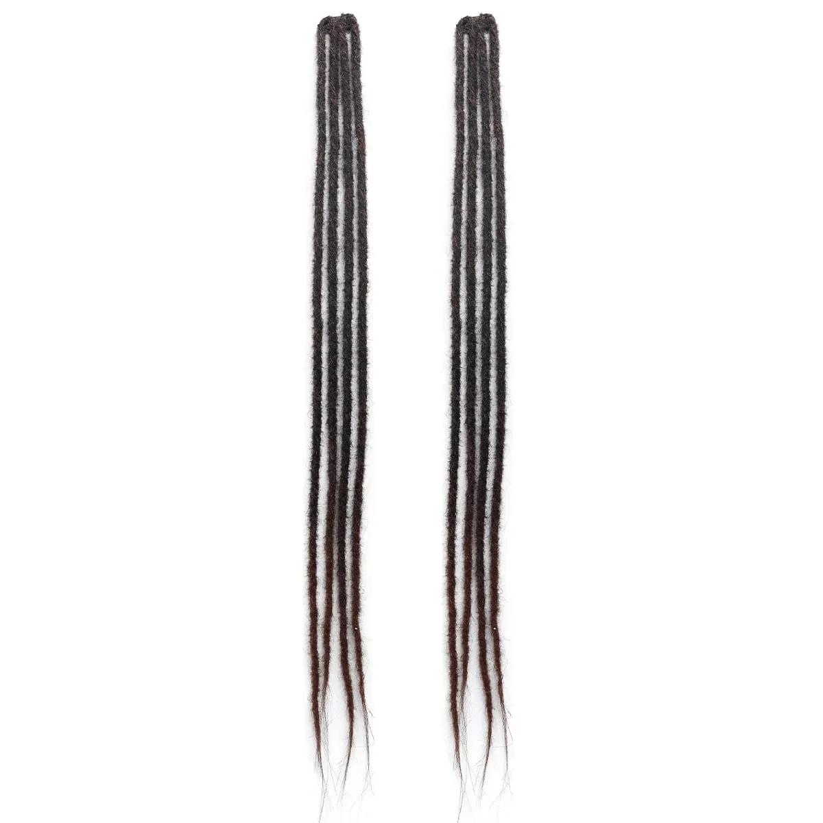 2 ชิ้นคลิปใน Braid Hair Extensions วิกผมสังเคราะห์ Dreadlock ผมชิ้น Bohemian อุปกรณ์เสริมผมสำหรับผู้หญิงทุกวัน/ปาร์ตี้