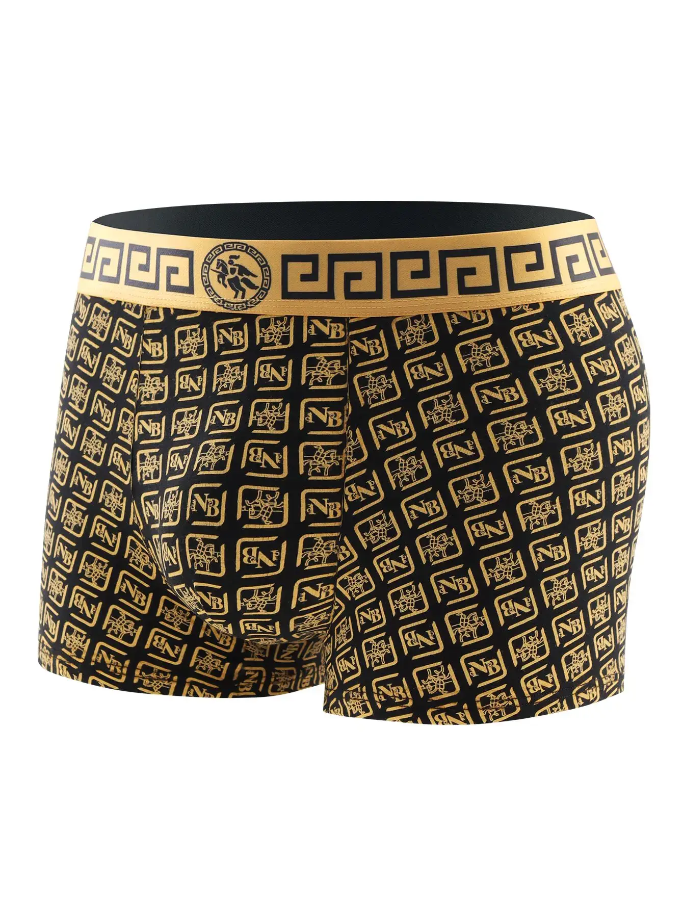 4-teilig – Herren-Unterwäsche-Slips, Trend-Print-Boxershorts, stylische Statement-Herren-Slips, atmungsaktive Standard-Boxershorts — image 2