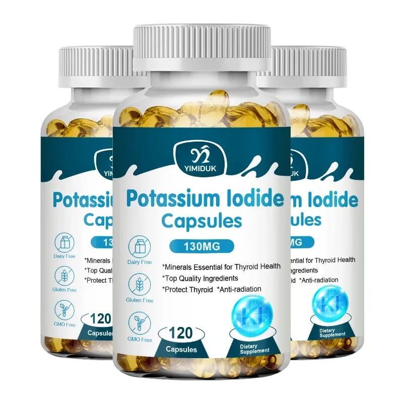 โพแทสเซียมไอโอไดด์แคปซูล KI (ไอโอดีนเสถียร) 130 mcg ต่อวัน - อาหารเสริมสำหรับต่อมไทรอยด์ — image 8
