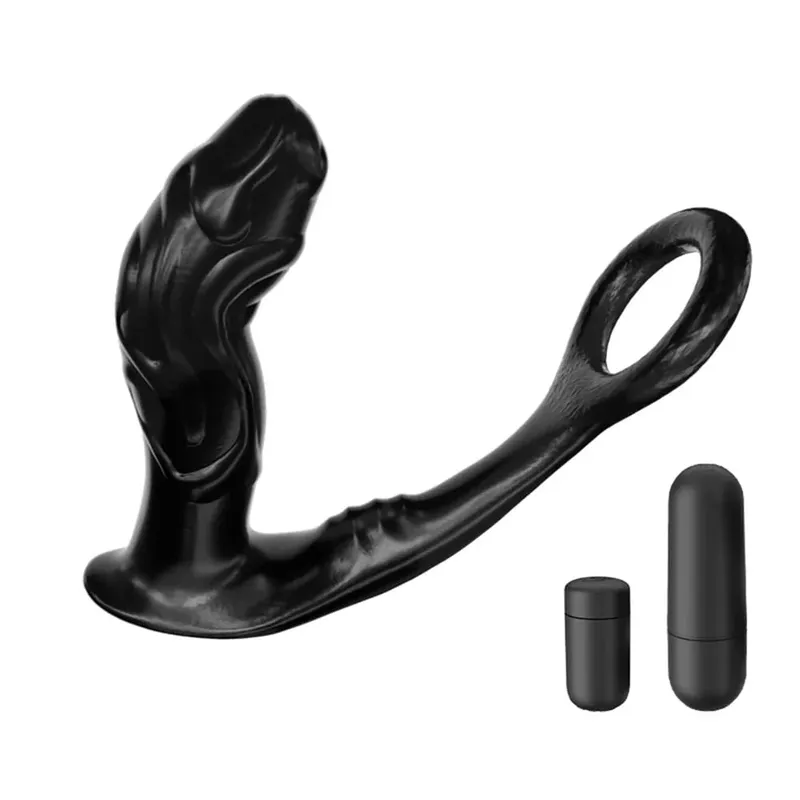 Vibrador anal vibrador masculino, massageador de próstata retardar a ejaculação, anel peniano, plugue anal com bala, brinquedos sexuais para homens, masturbador gay — image 10