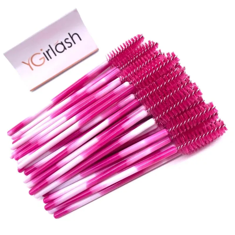 YGirlash 50Pcs Lash Swans Aplikator Bulu Mata Kristal Pemegang Berlian Pakai Nilon Tongkat Maskara Berus Alat Kosmetik — image 11