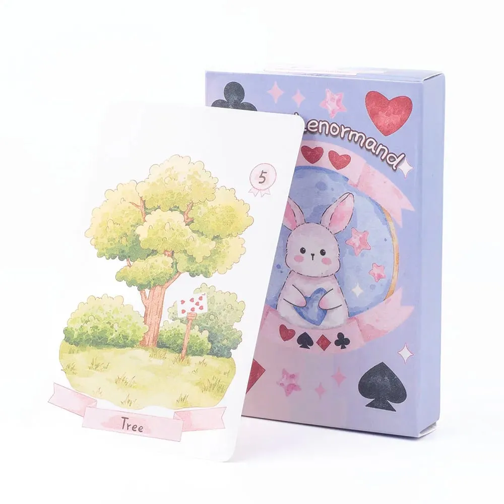 Dream Lenormand ดาดฟ้าไพ่ทาโรต์ 43 ใบ Oracle BOARD เกมสำหรับเด็ก Family & Friends ปริศนาที่สมบูรณ์แบบกิจกรรมสันทนาการ 8.9x5.7 ซม. — image 1
