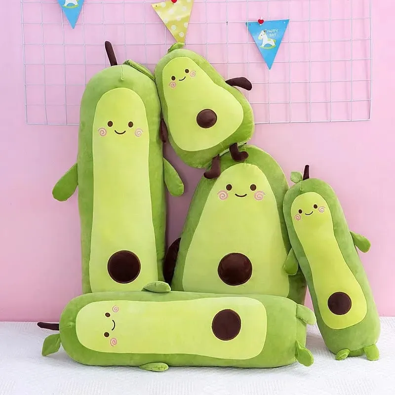 45-55 ซม.น่ารักผลไม้ Avocado หมอน Plush เด็กหมอนนอนขนาดใหญ่ตุ๊กตาตุ๊กตาโซฟาวันหยุดของขวัญ Kawaii Creative — image 2