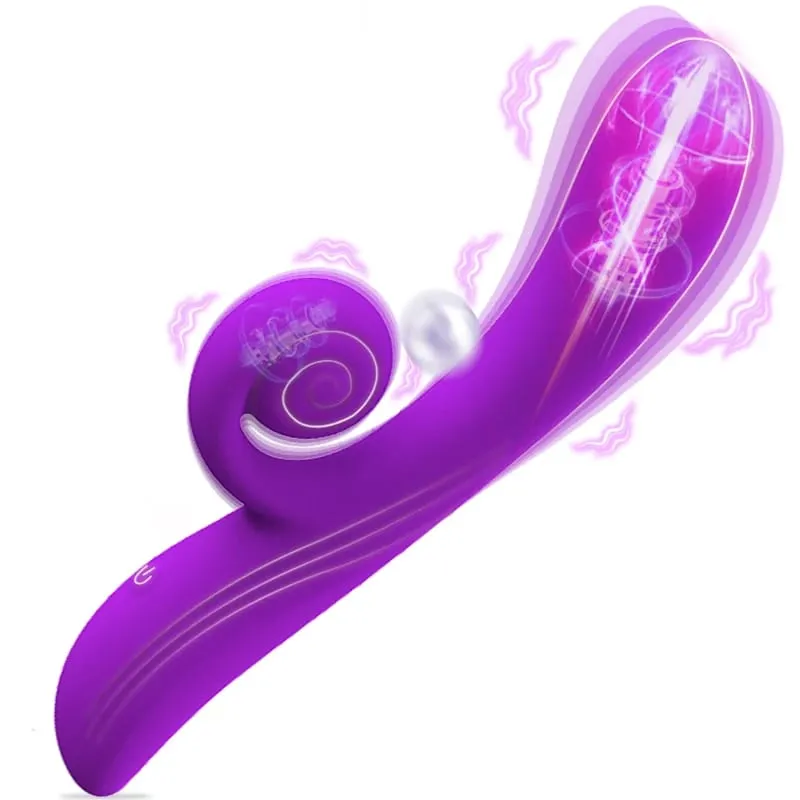 Vibratore a lumaca Punto G Penetrazione del dildo Lumaca flessibile per stimolazione perfetta del clitoride 10 modalità Piacere Giocattolo del sesso per Womanz — image 1