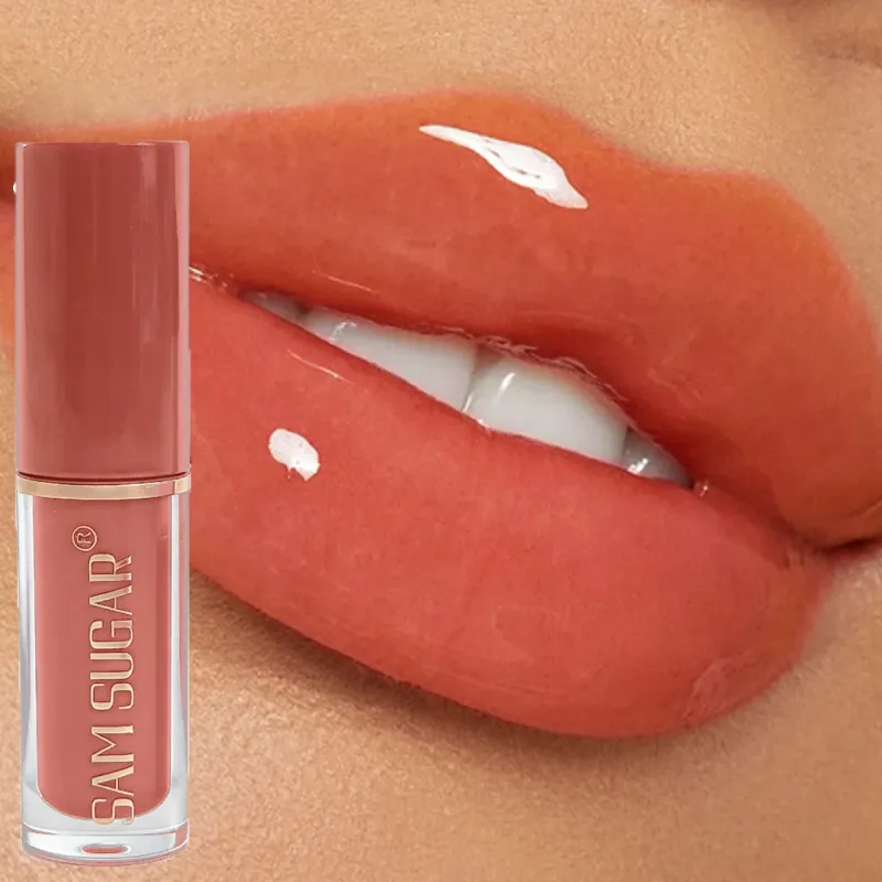 Dlouhotrvající vyplňující lesk na rty Hydratační voděodolný nepřilnavý kalíšek Vodní lesk Tekutá rtěnka Mini lesk na rty kosmetický make-up — image 2