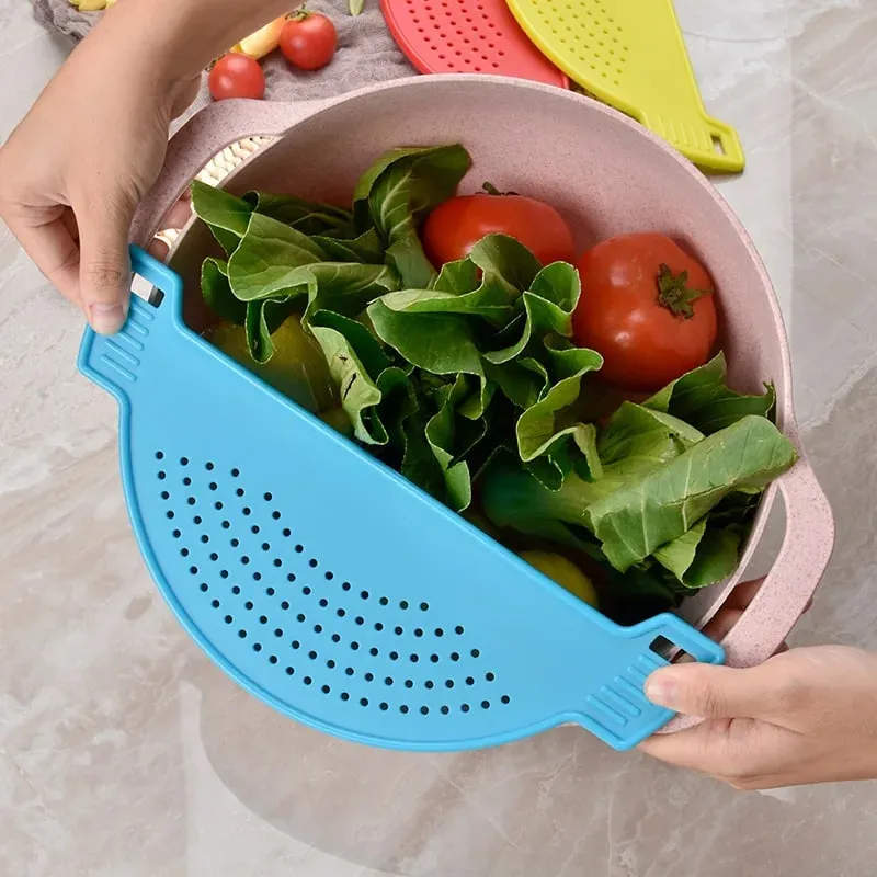 Pan Gryde Si Plast Pasta Spaghetti Praktisk Dræning Værktøj Gryde Si Pande Dræner til hjemmekøkken Nem dræning — image 7