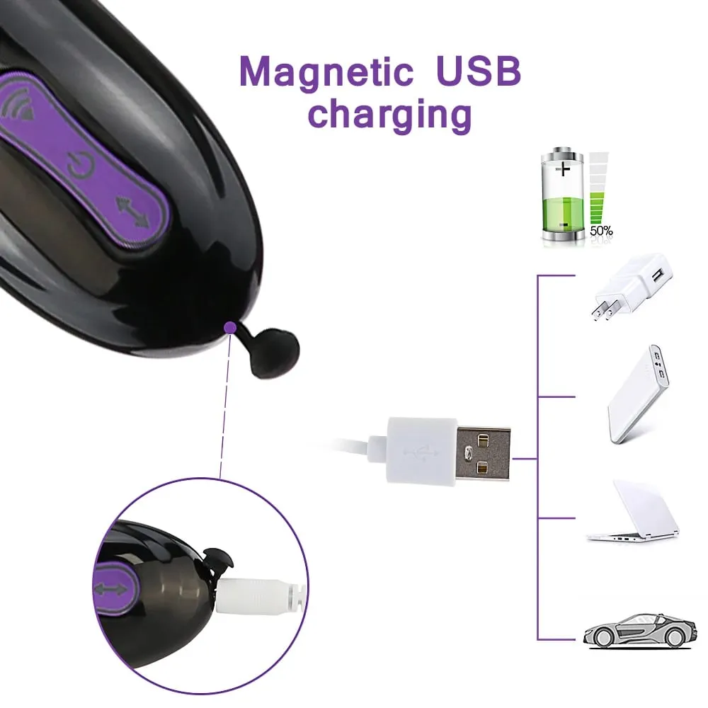 Thrusting Sex Machine Telescopic Dildo Vibrator ช่องคลอดนวดการสำเร็จความใคร่ G จุดกระตุ้นผู้ใหญ่หญิงของเล่น Masturbator — image 4