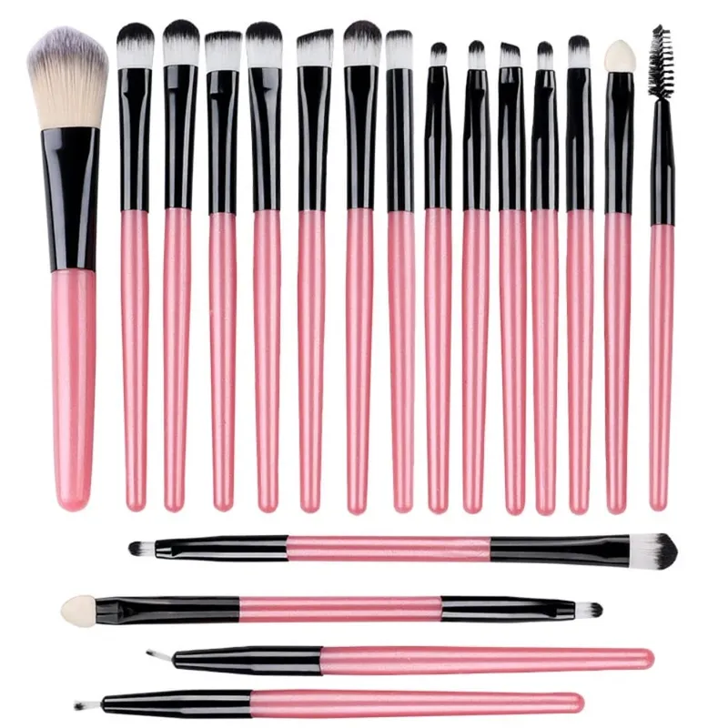 20 szt. Zestaw pędzli do makijażu Eyeliner mieszający policzki Kosmetyczne pędzle do podkładu pod oczy Profesjonalny kompletny zestaw do cieni do powiek do twarzy — image 8