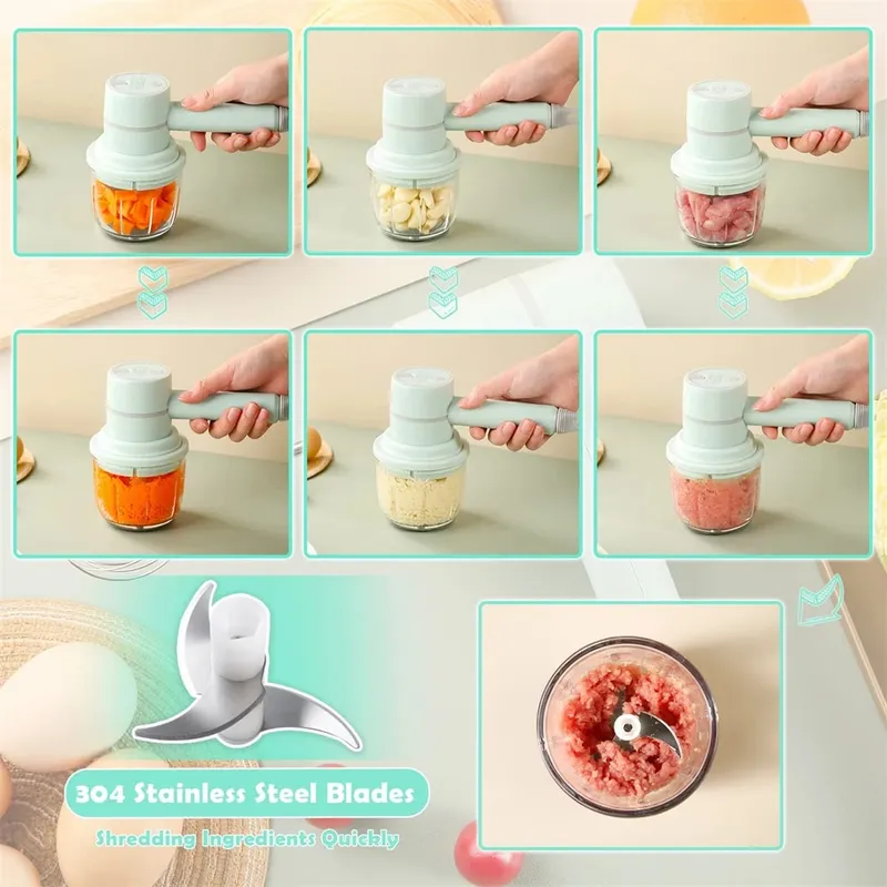 Tragbarer Mixer Mixer Küchengeräte Handmixer Elektrische Küchenmaschinen Set Milchaufschäumer Schneebesen Kuchen Backen Knetmixer — image 6
