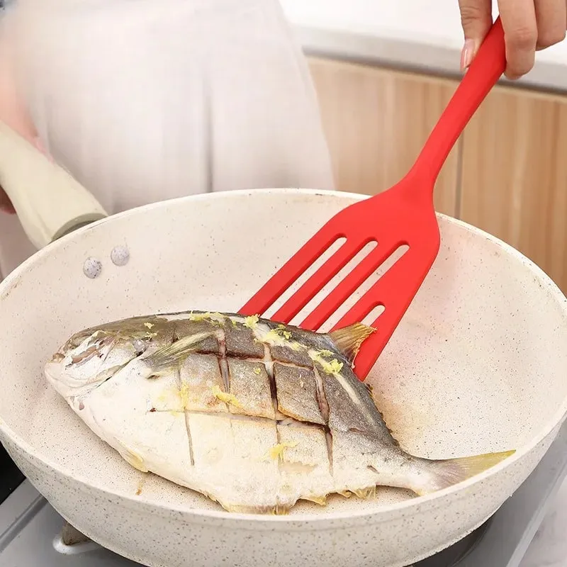 Oeuf poisson poêle spatule cuillère pelle à friture Silicone tourneurs ustensiles de cuisine outils de cuisine accessoires de cuisine Gadgets — image 5