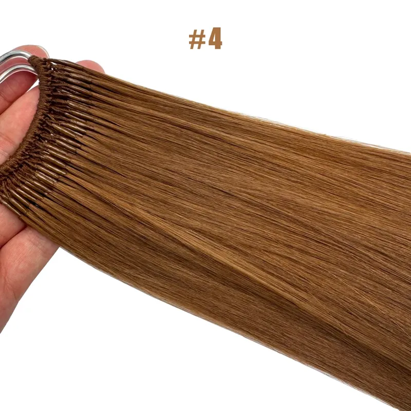 Düz Kore Popüler Pamuk Dize Twins Ucu Saç Uzantıları Brezilyalı Remy Saç 0.5G/Adet Keratin I-İpucu İnsan Saç Kadın Için — image 13