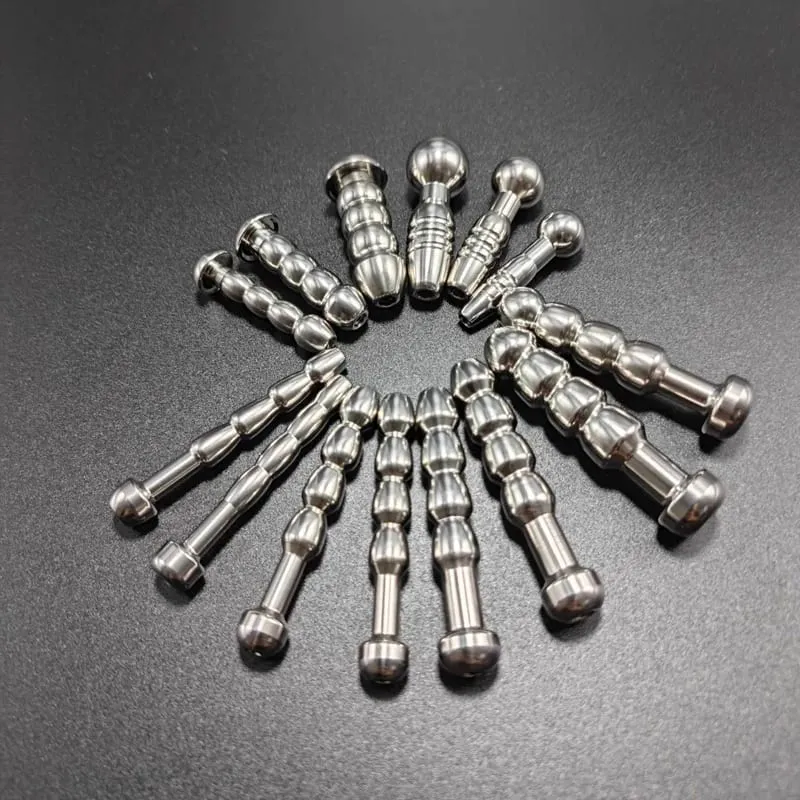 Male Stainless Steel Urethral Plug Urethral Dildo Sounding Penis Plug Urethra Stimulate Dilator Masturbation Rod Sex Toy for Men