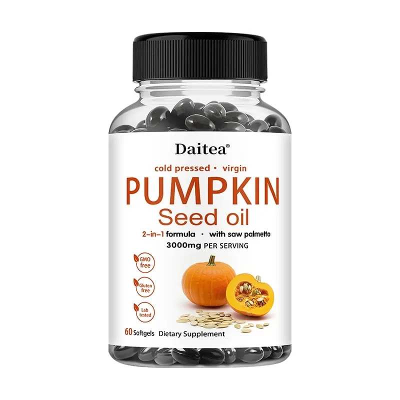 Pumpkin Seed Oil + Saw Palmetto Extract Supports Prostate and Urinary System Health Hair Care Anti-Hair Loss Men's Health — image 9