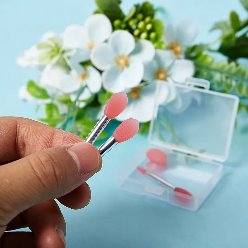 【M】3PCS Silicone Lip Balms Lip Mask Brush With Sucker Dust Cover Makeup Brushes Lip Film Anti-lost Dust Cover — image 5