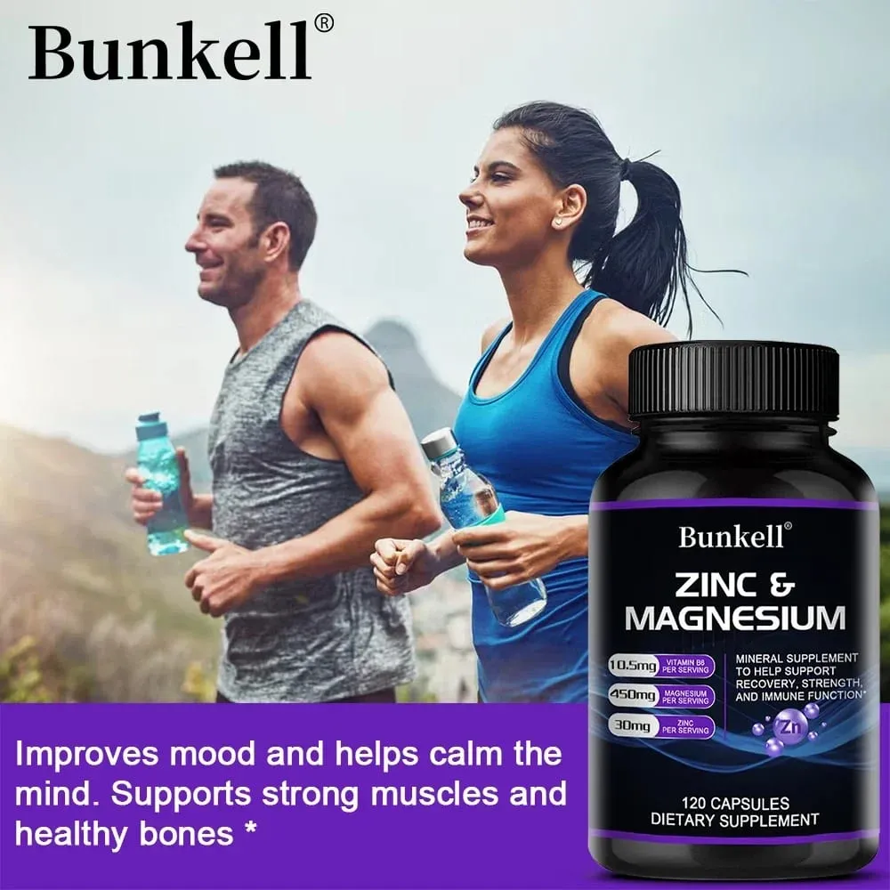 Zinc + Magnesium Supplement Strong Bones Teeth Heart Nerves Enhance Immunity Support Bone Density and Muscle Health — image 6