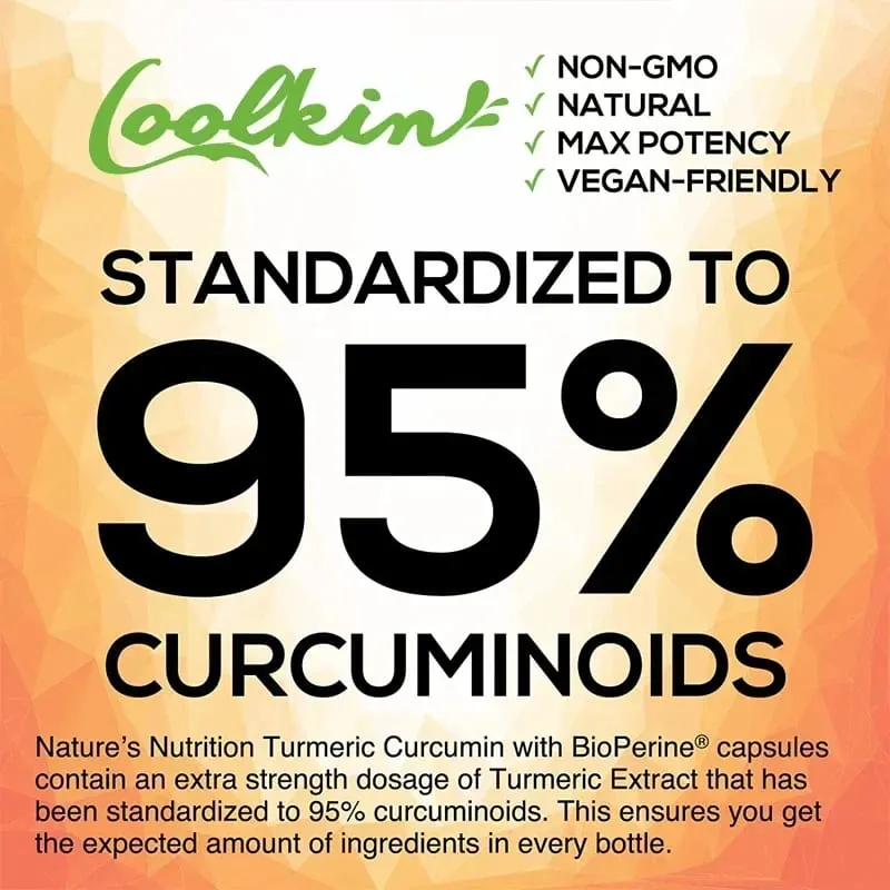 Curcumin-Ergänzungsmittel mit schwarzem Pfeffer, 2600 mg, enthält 95 % Curcumin. Nahrungsergänzungsmittel zur Gelenkunterstützung mit verbesserter Absorption — image 3