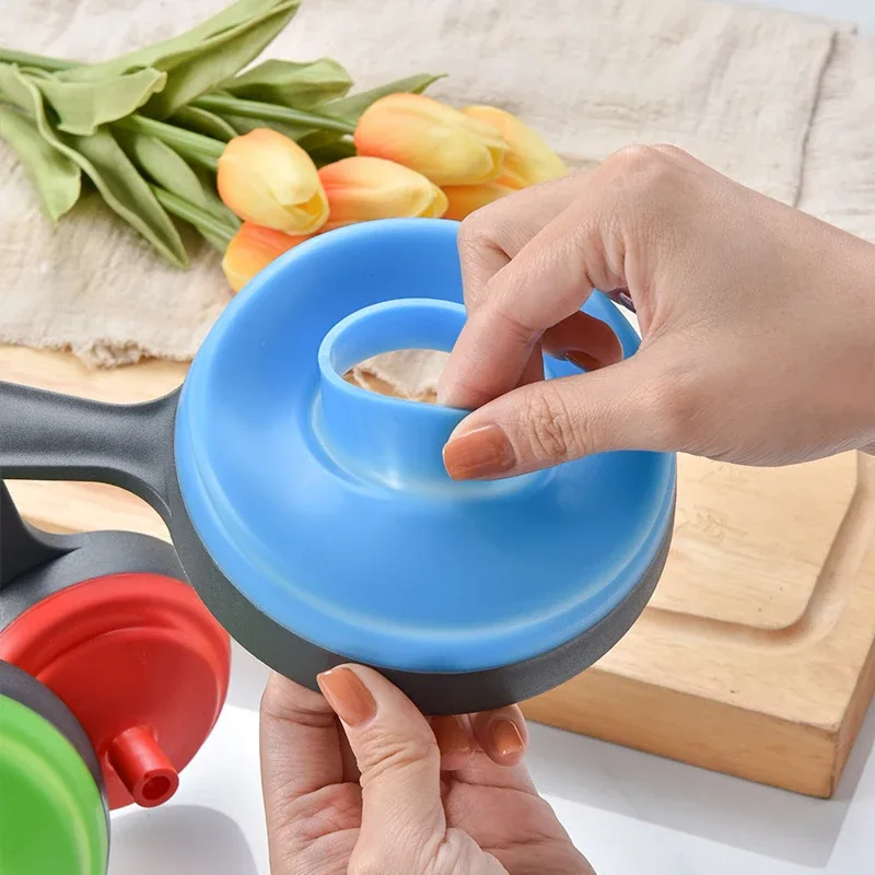 3 pièces/ensemble avec 3 tailles entonnoir de cuisine en Silicone pliant télescopique entonnoir poudre liquide large bouche confiture entonnoir ustensiles de cuisine