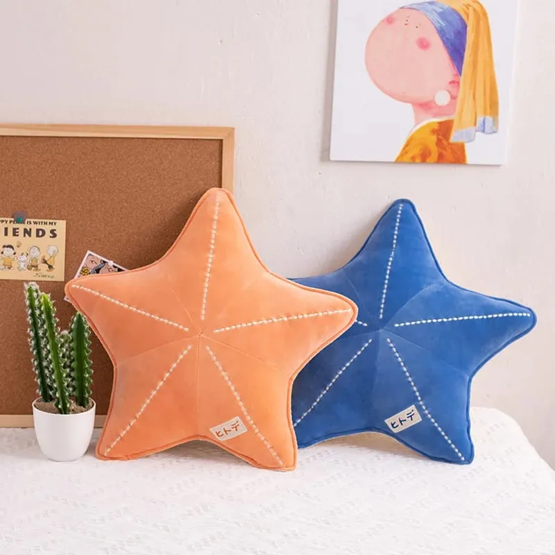 ZU Under Sea Theme Comel Shell Starfish Plush Bantal Sea Star Mainan Sumbat Lembut Kawaii Pink Hiasan Pesta Bilik — image 3