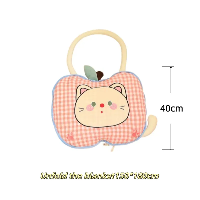 Apple หมอนตุ๊กตาแมวตุ๊กตาหมอน Kawaii โซฟานุ่มเบาะเครื่องปรับอากาศผ้าห่มโยนหมอนน่ารักของขวัญวันเกิด — image 10