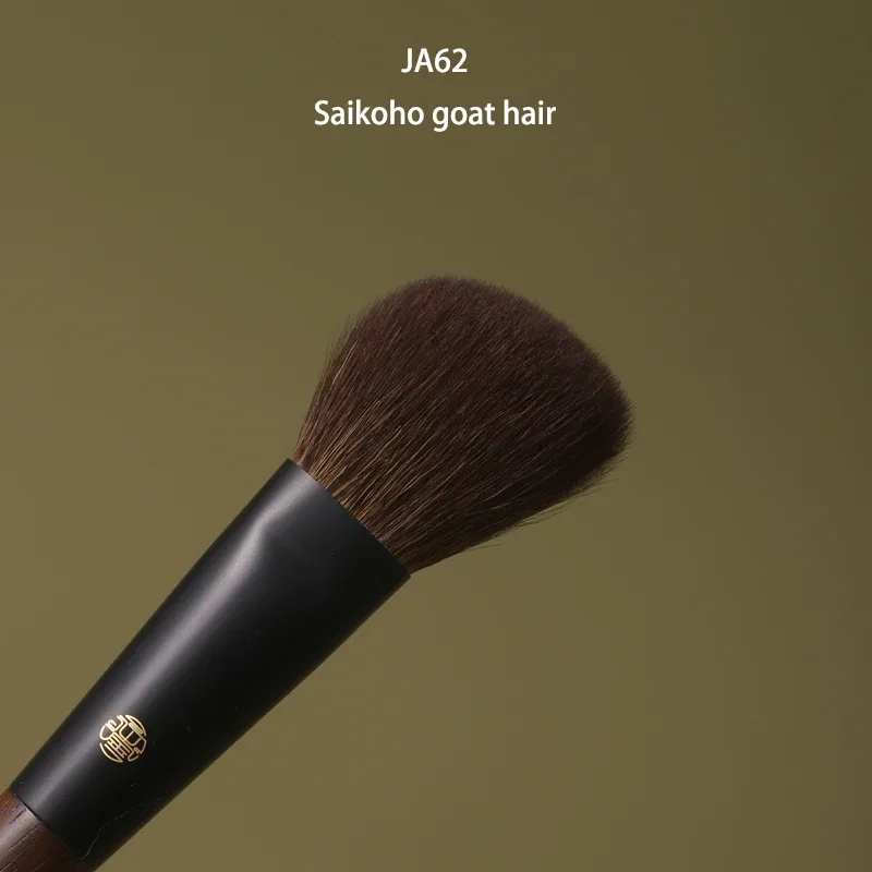 Kuas Rias Buatan Tangan Profesional 1 Buah Kuas Kontur Siku Rambut Kambing Kuda Rubah Tupai Kuas Rias Pegangan Walnut — image 10