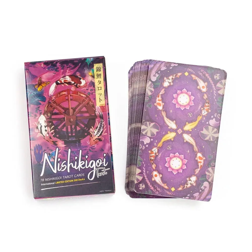 Nishikigoi Tarot 78 szt. 10,3*6 cm wersja angielska wróżbiarstwo zestaw gier planszowych Party karty astrologiczne Oracle — image 4